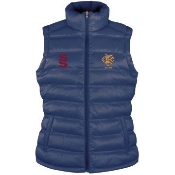 Women's Padded Gilet : Navy