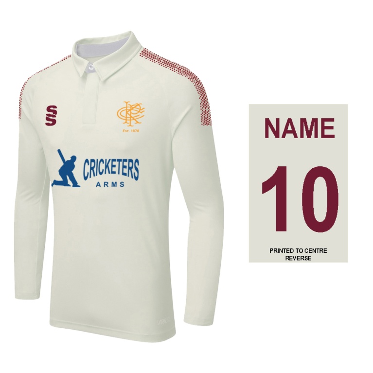 DUAL LONG SLEEVE CRICKET SHIRT (WOMENS)-Ivory