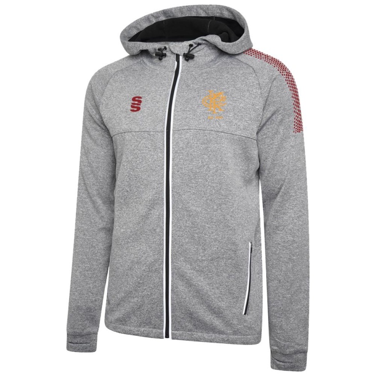 Women's Dual Full Zip Hoody : Grey Marl